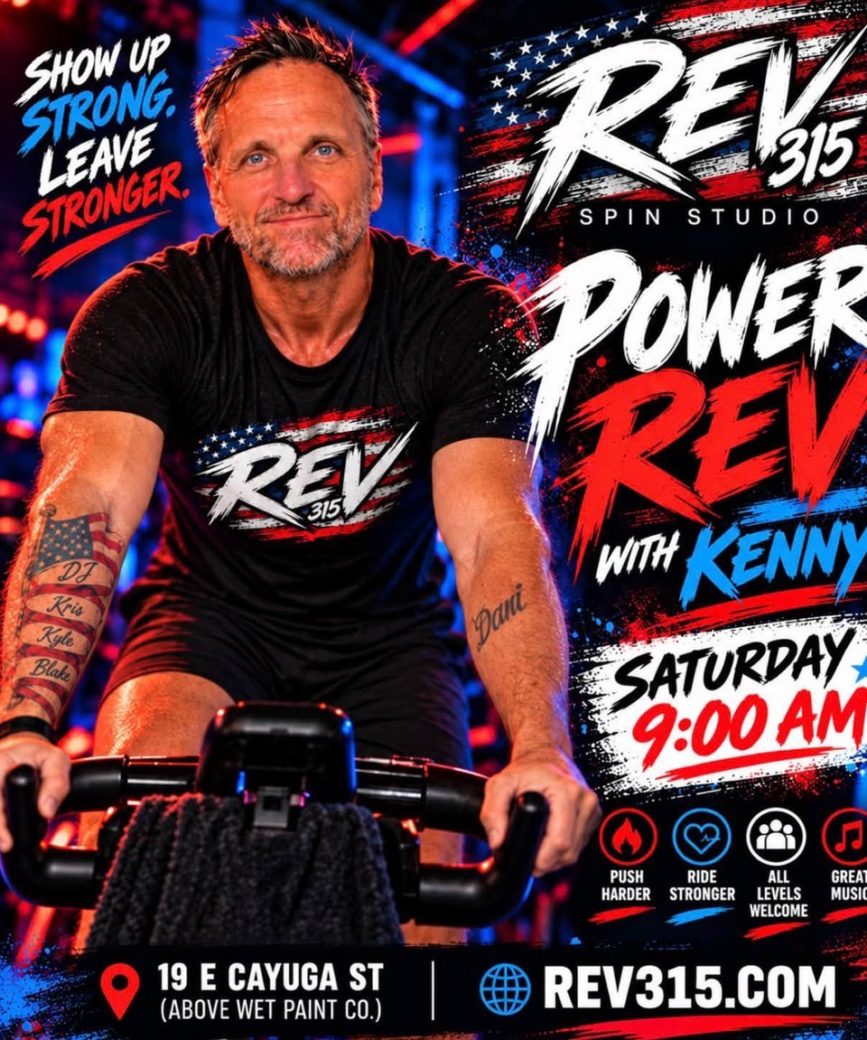 Power Rev with Kenny flyer: Saturday 9:00 AM
